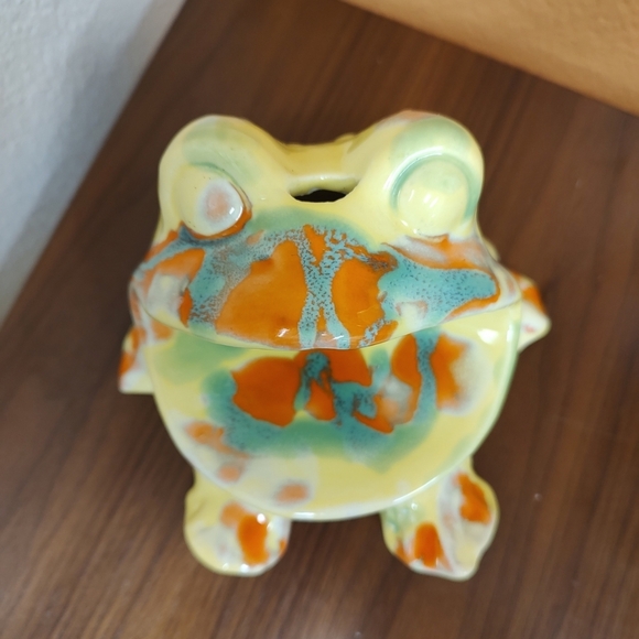Vintage 1970's Frog Toad Soap Toothpaste Toothbrush Holder Retro Ceramic 🐸 - Picture 8 of 9